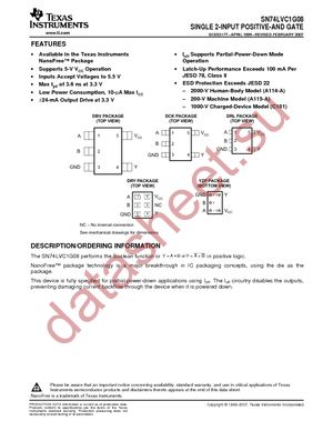 SN74LVC1G08DCKRE4 datasheet  